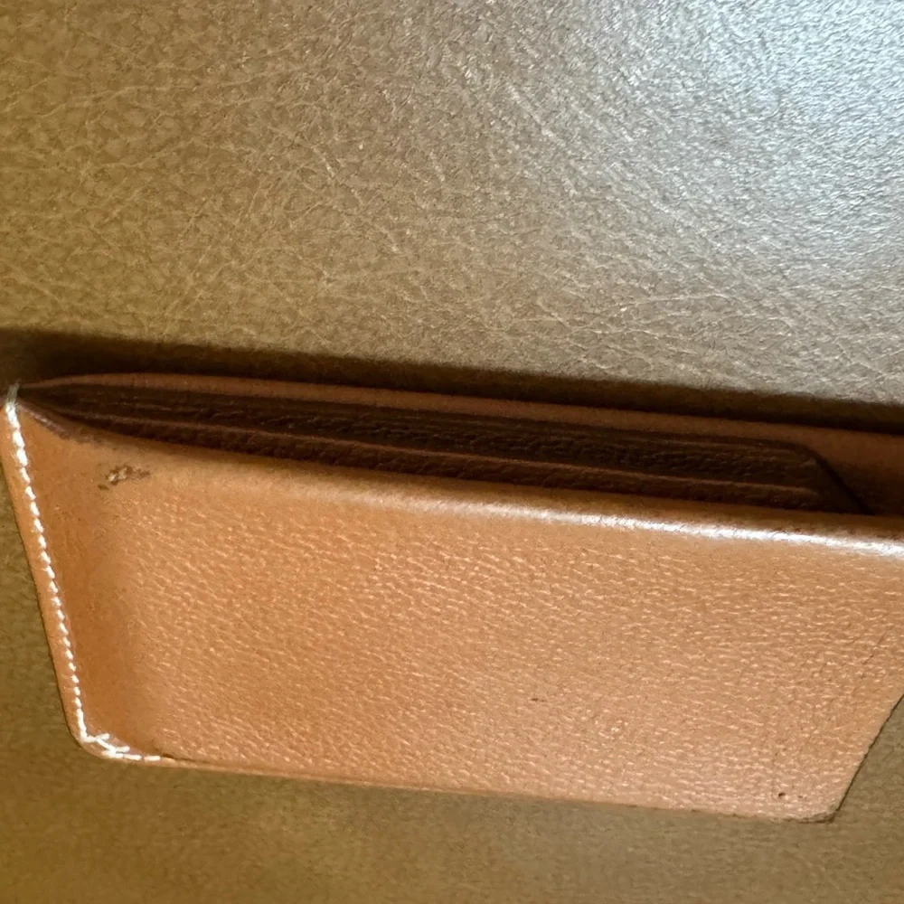Hermes H Sellier Card Holder Gold Evercolor Calfskin 2024 W Stamp Unisex $700
